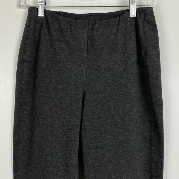 J. Jill Charcoal Grey Ponte Knit Classic Slim Straight Leg Trousers Size XS - Picture 3 of 10